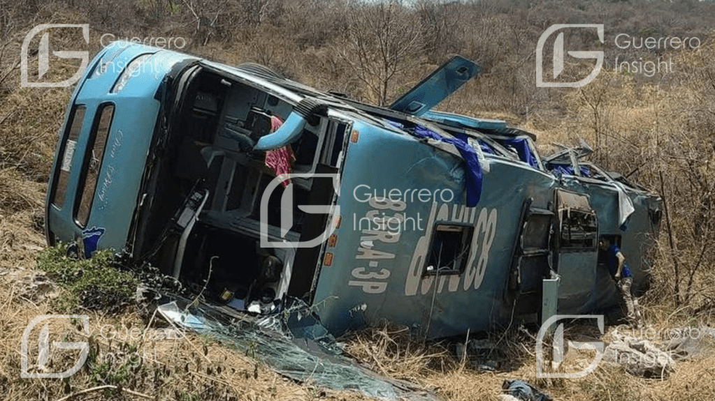 Pilcaya: volcadura de un autobús con jornaleros deja 30 heridos y un&nbsp;muerto