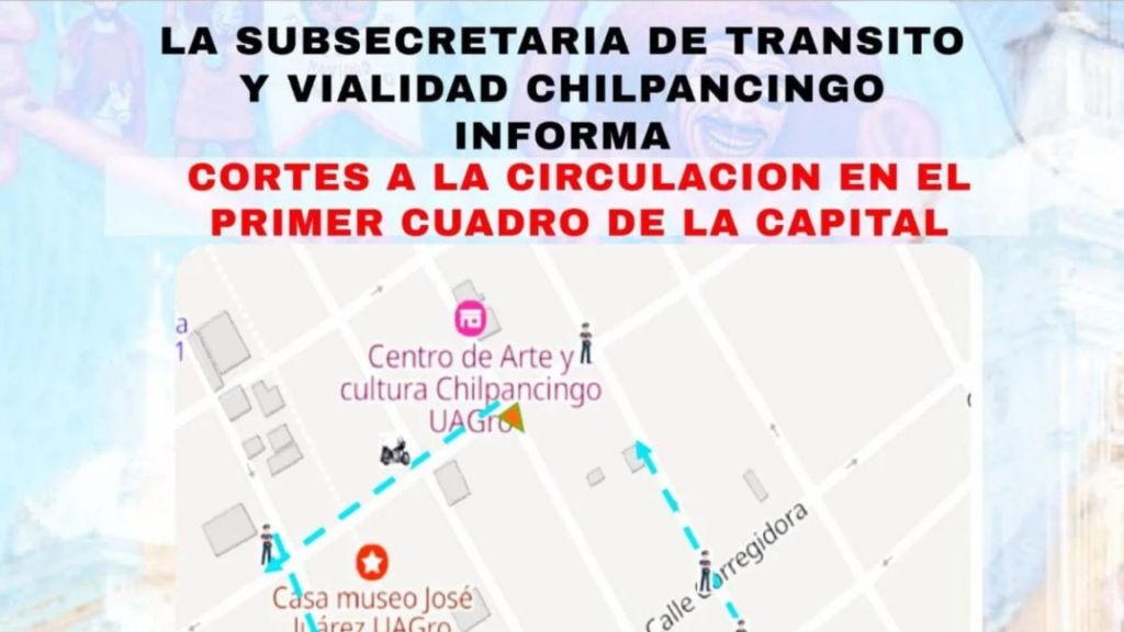 Cierre vial en Chilpancingo desde el 22 de diciembre por montaje del Teatro del&nbsp;Pueblo