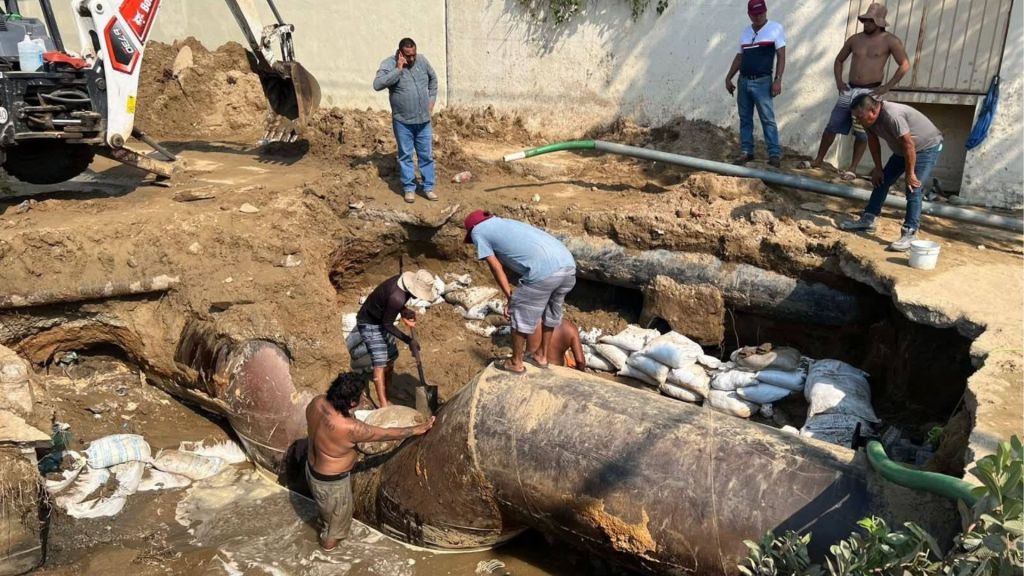 Acapulco cumple una semana sin agua y anuncian ocho días más por&nbsp;reparaciones